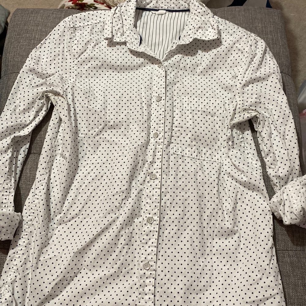 Polka dot dress shirt